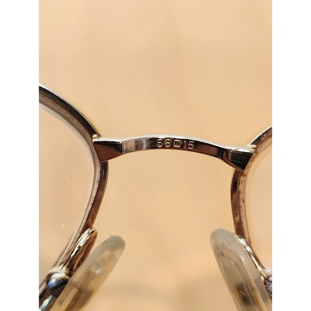 Vintage Tura MOD 724 DAM Gold Cat Eye Eyeglass‎ Frame 56-15 Japan 140mm